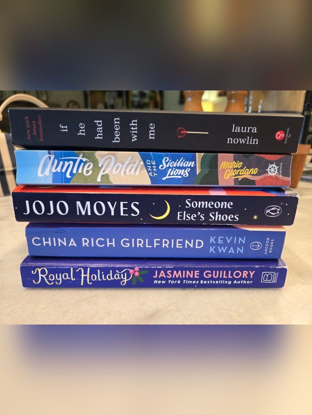 5 Book Lot-Romance Novels, Jojo Meyer, Kevin Kwan, Excellent Cond, Beach Reads